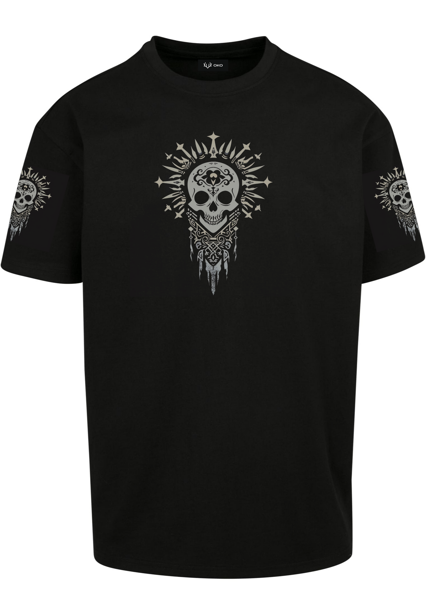 Folklore Mana t-shirt with ornament print - Black