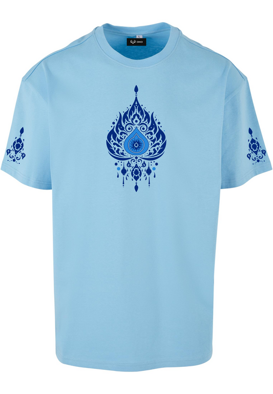 Folklore Mana t-shirt with ornament print - Blue