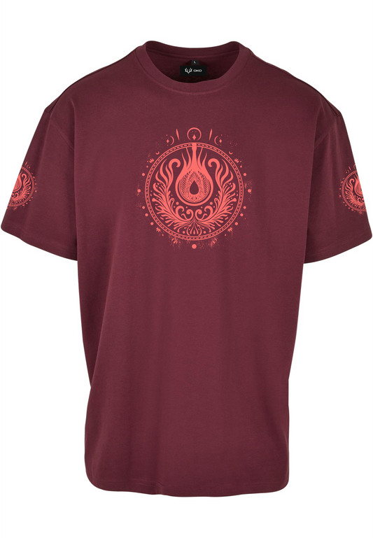 Folklore Mana t-shirt with ornament print - Red
